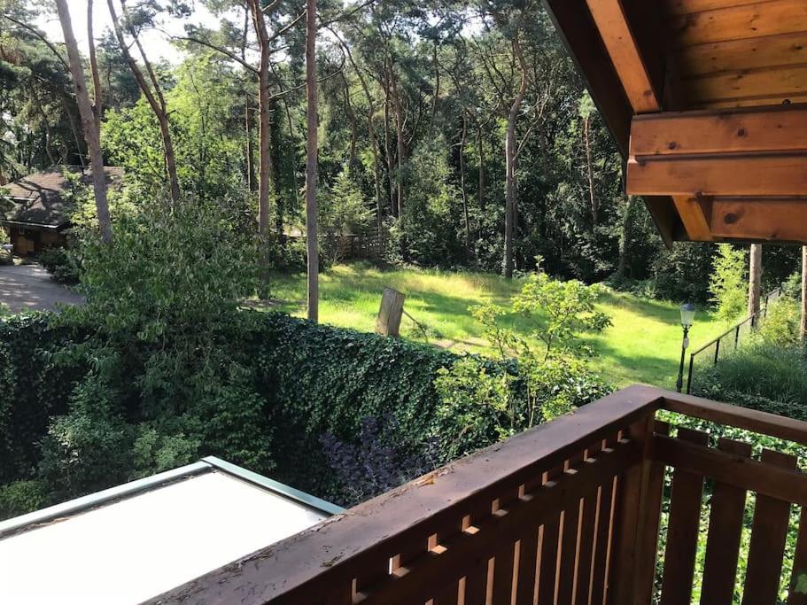 Houten Chalet/Bungalow In Het Bos, Sauna, Jacuzzi Meijel Exteriér fotografie